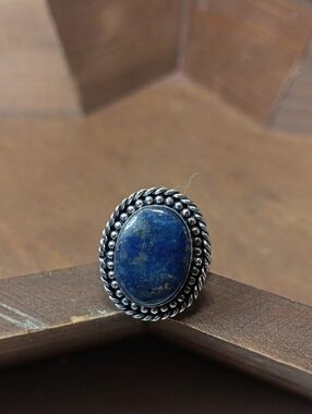 Oval Lapis Lazuli Stone Ring